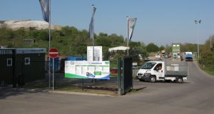 Eingangsbereich Wertstoffzentrum Ormesheim